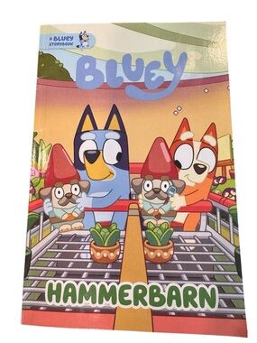 Bluey Hammerbarn Storybook - Colorful Blue & Orange Cover